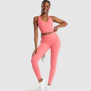 NWOT Gymshark Whitney Simmons Peony Pink Set